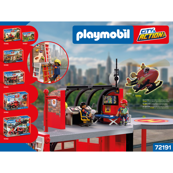 72191 - Playmobil City Action - Grande caserne de pompiers