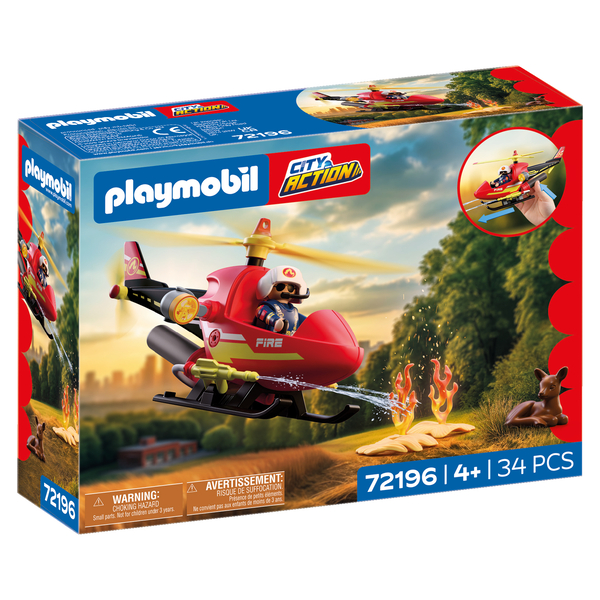 72196 - Playmobil City Action - Hélicoptère de pompiers