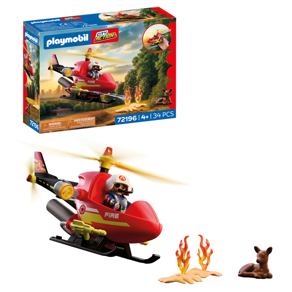 72196 - Playmobil City Action - Hélicoptère de pompiers