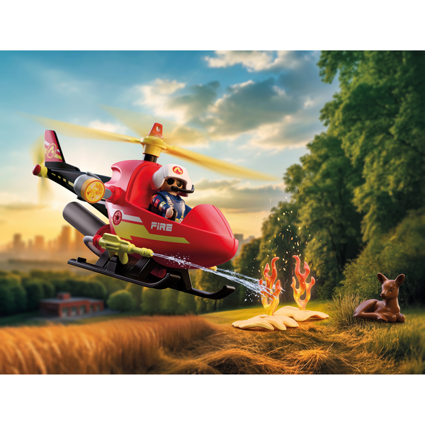 72196 - Playmobil City Action - Hélicoptère de pompiers