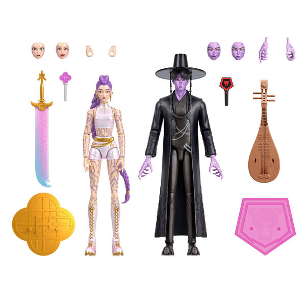 Coffret de figurines Rumi et Jinu-avec bipa - KPop Demon Hunters