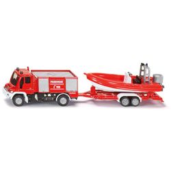 Unimog pompier et bateau