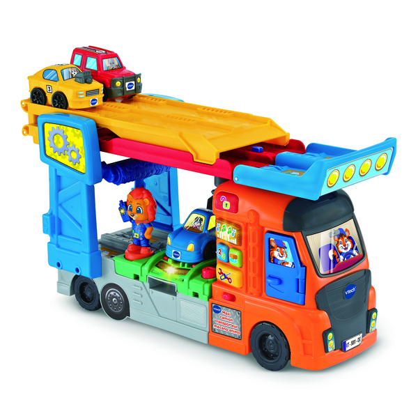Tut Tut Bolides - Maxi camion transporteur mécano animo