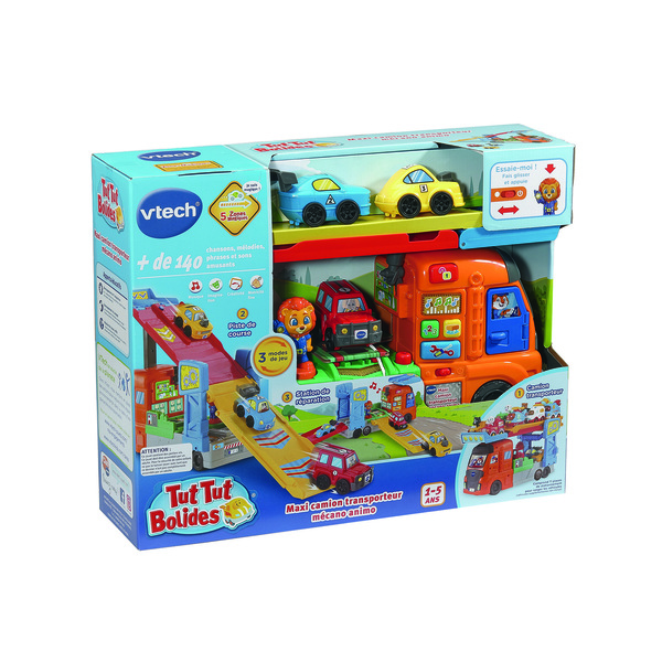 Tut Tut Bolides - Maxi camion transporteur mécano animo