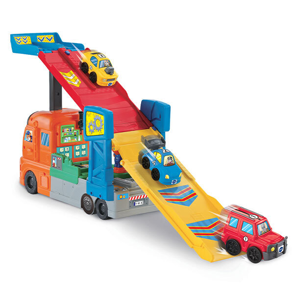 Tut Tut Bolides - Maxi camion transporteur mécano animo