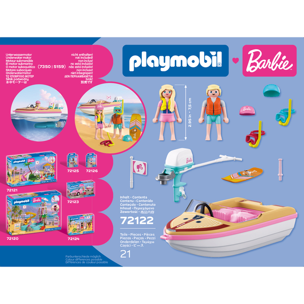 72122 - Playmobil Barbie - Bateau et wakeboard