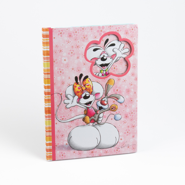 Carnet A4 rigide fleurs Diddl