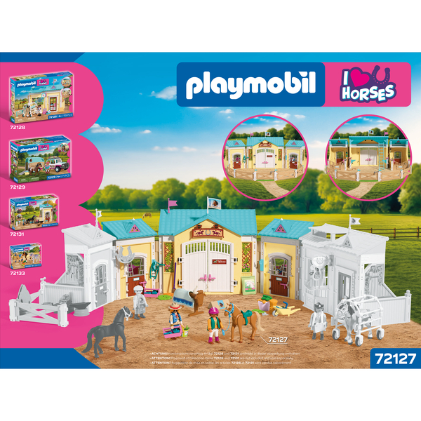 72127 - Playmobil I Love Horses - Grand centre équestre avec 2 chevaux