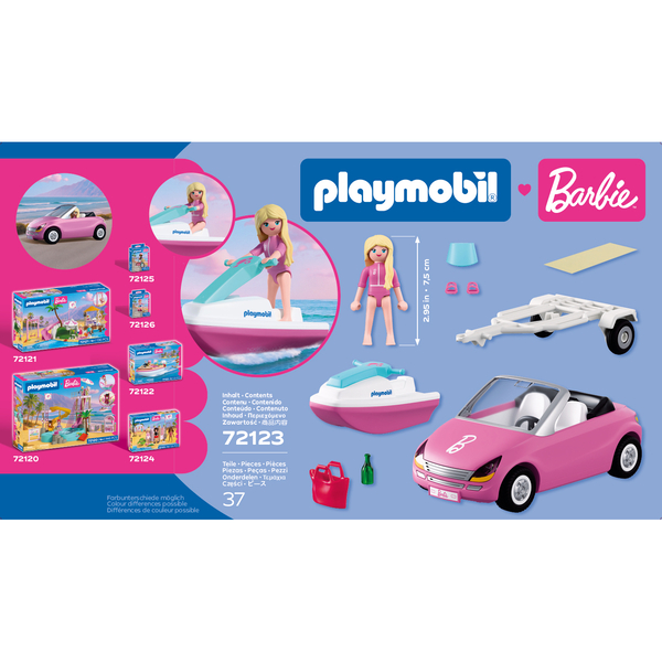 72123 - Playmobil Barbie - Cabriolet et scooter de mer