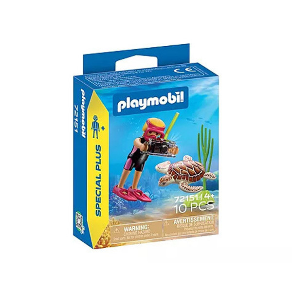 72151 - Playmobil Spécial plus - Plongeuse, appareil & tortue