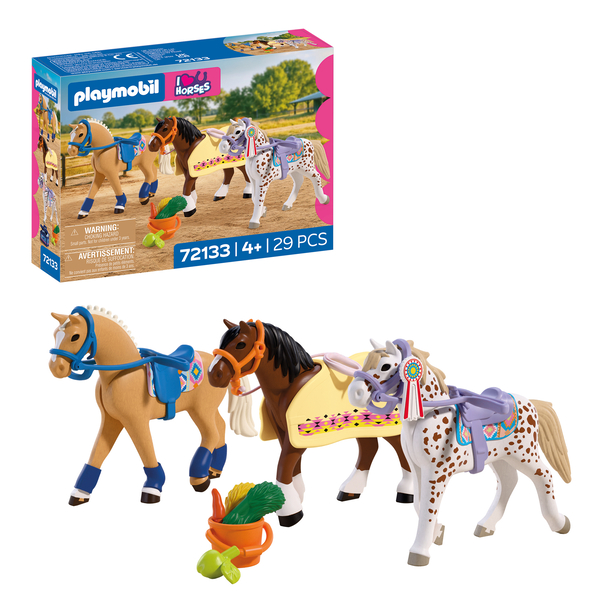 72133 - Playmobil I love Horses - Collection de trois chevaux