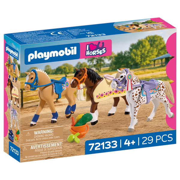 72133 - Playmobil I love Horses - Collection de trois chevaux