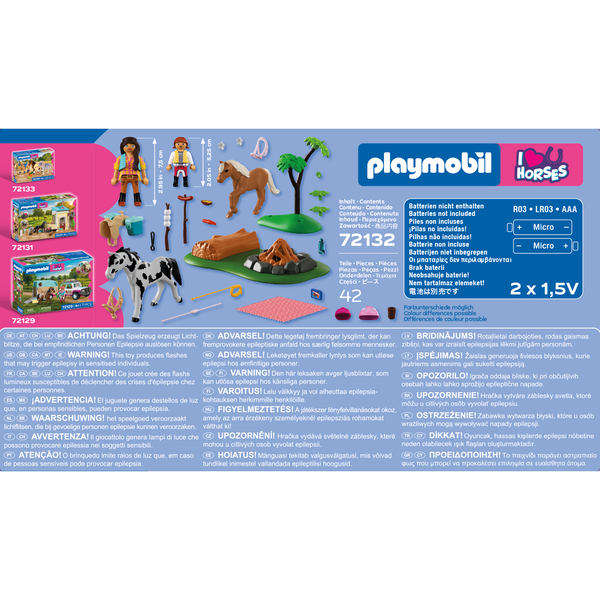 72132 - Playmobil I Love Horses - Balade à cheval et feu de camp