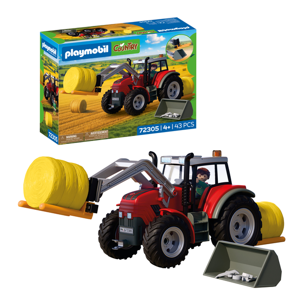 72305 - Playmobil Country - Tracteur fourche à paille