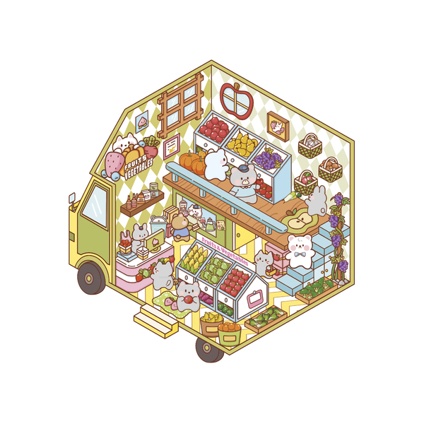 Cosy stickers tiny trucks