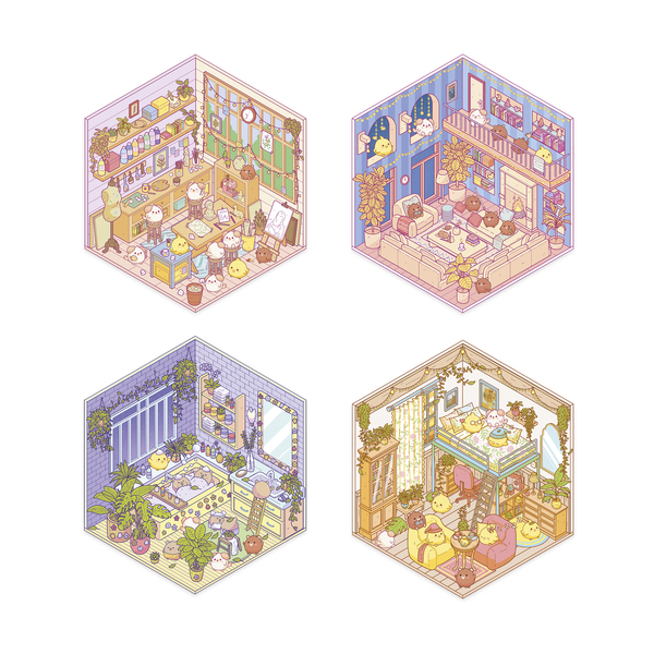 Cosy stickers lovely home