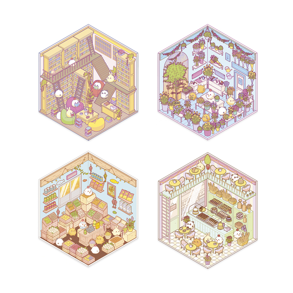 Cosy stickers shops