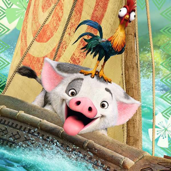 Puzzles 3x49 pièces - Disney Vaiana - La légende du bout du monde