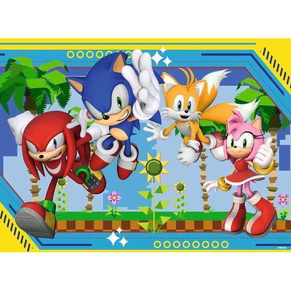 Puzzle 100 XXL pièces - Sonic - Knuckles, Sonic, Tails et Amy