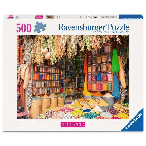 Puzzle 500 pièces - Marché aux épices, Maroc