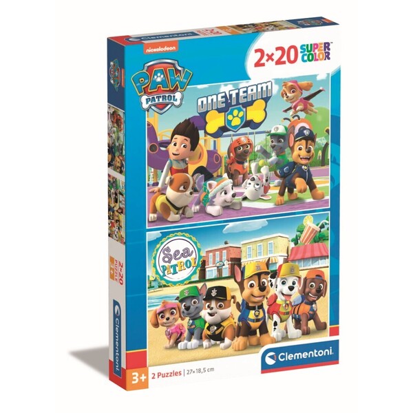 Puzzle 2x20 pièces - Pat' Patrouille
