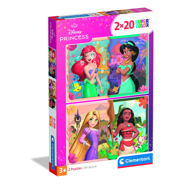 Puzzle 2x20 pièces - Disney Princess