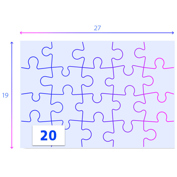 Puzzle 2x20 pièces - Disney Princess