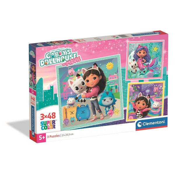 Puzzle 3x48 pièces - Gabby's Dollhouse