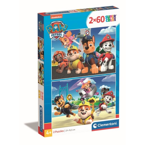 Puzzle 2x60 pièces - Pat' Patrouille