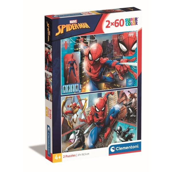Puzzle 2x60 pièces - Spider-Man