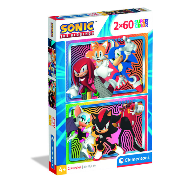 Puzzle 2x60 pièces - Sonic