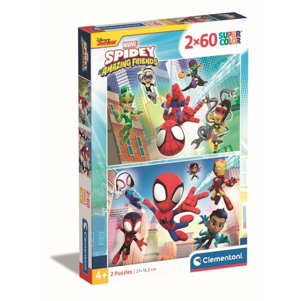 Puzzle 2x60 pièces - Spidey et ses amis extraordinaires