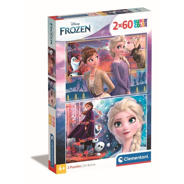 Puzzle 2x60 pièces - La Reine des Neiges