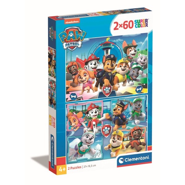 Puzzle 2x60 pièces - Pat' Patrouille