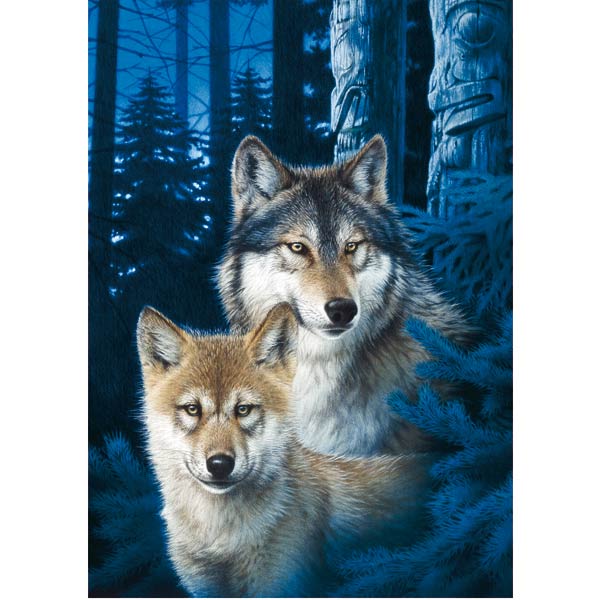 Puzzle 1000 pièces Joh Naito -Les loups
