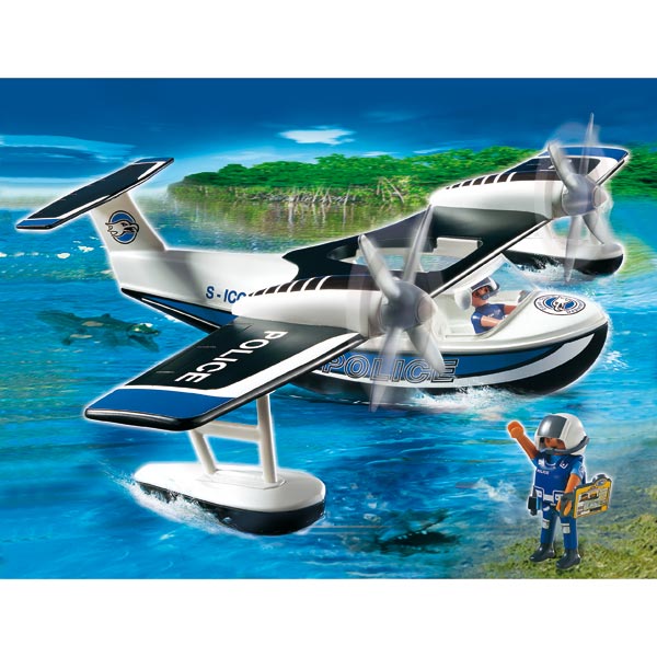 4445-Policiers et hydravion - Playmobil City