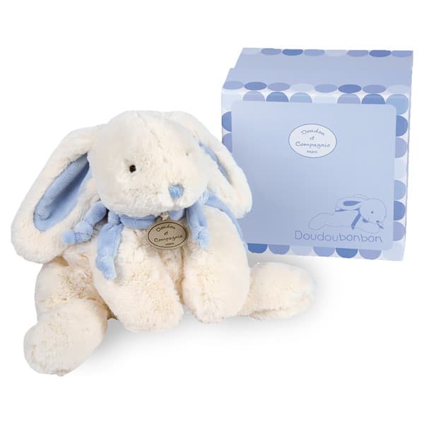 Coffret Lapin Bonbon Bleu 30 cm