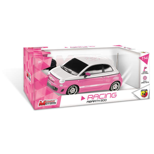 Voiture radiocommandée Lady Fiat 500 Abarth rose