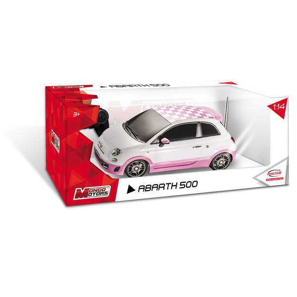 Voiture radiocommandée Lady Fiat 500 Abarth rose