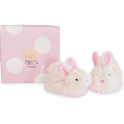 Coffret chaussons lapin bonbon rose