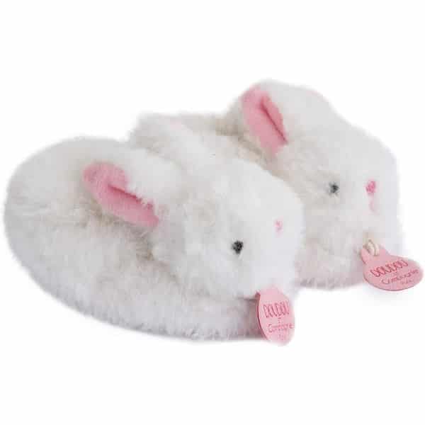 Coffret chaussons lapin bonbon rose