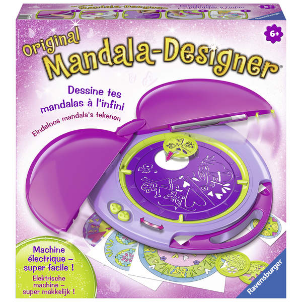 Ravensburger Mandala Designer Mini Trolls – Crea Mandala Ovunque Con Stencil E Colori, Gioco Creativo Da Viaggio