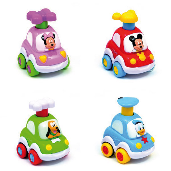 2 Voitures Jouet Press & Go Pour Bébé 1 An - Mini Véhicules à Friction, Sans Pile, Couleur Vive, Cadeau Enfant