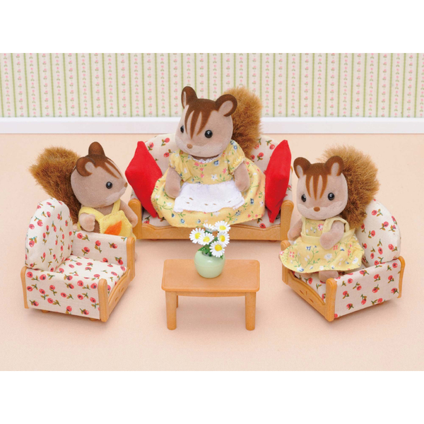 Sylvanian Families - 4464 - Le canapé, 2 fauteuils et table basse