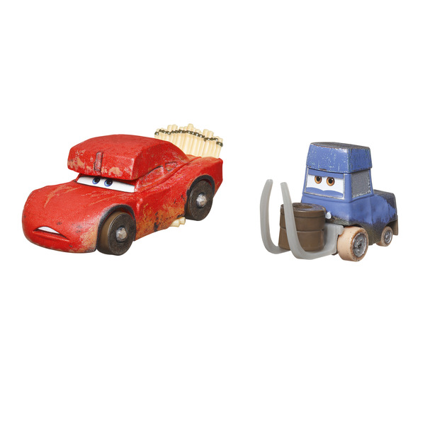 Coffret de 2 véhicules 1:55 - Flash McQueen des Cavernes et Pitsoposaurus - Disney Cars