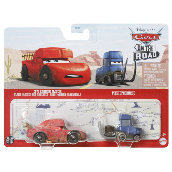 Coffret de 2 véhicules 1:55 - Flash McQueen des Cavernes et Pitsoposaurus - Disney Cars