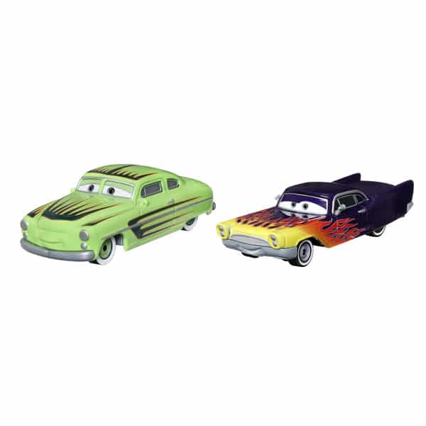 Coffret de 2 véhicules 1:55 - Edwin Kranks & Greta - Disney Cars