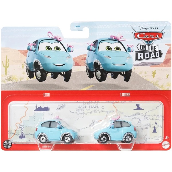 Coffret de 2 véhicules 1:55 - Lisa et Louise - Disney Cars