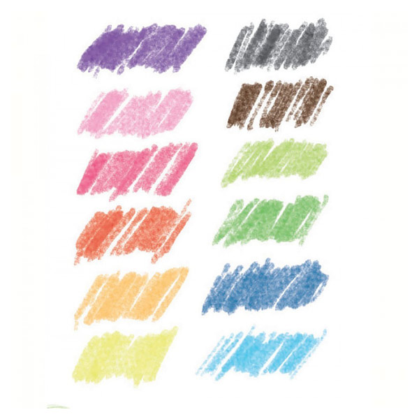 8 crayons de couleur doubles