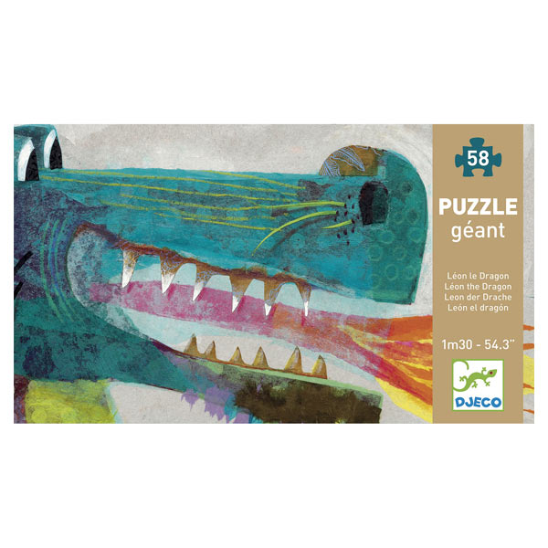 Puzzle géant 58 pièces Léon le dragon